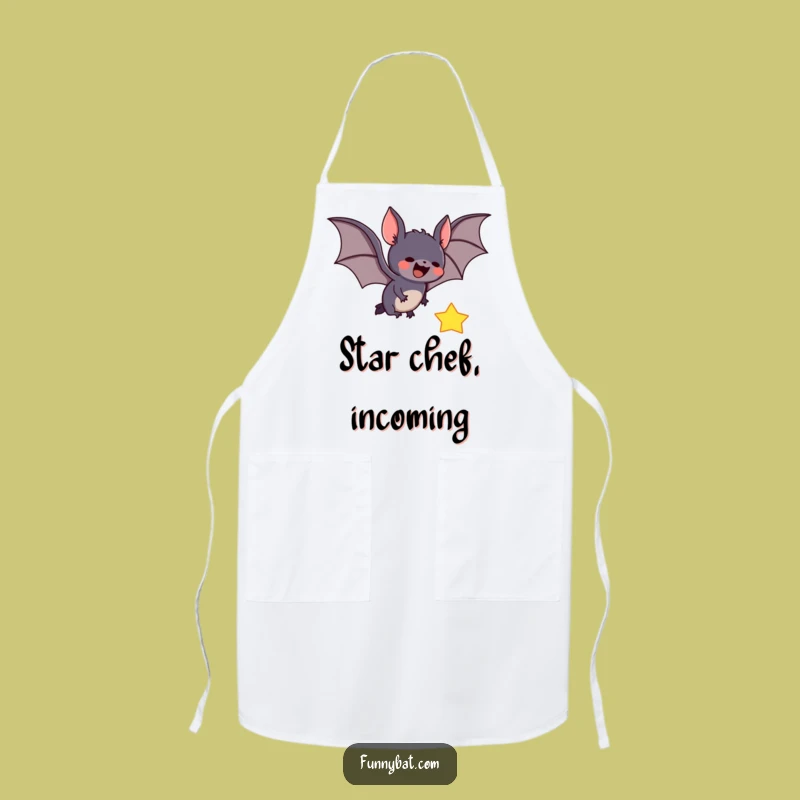 Funny Bat Star Catcher Apron - Cute Kitchen Fun