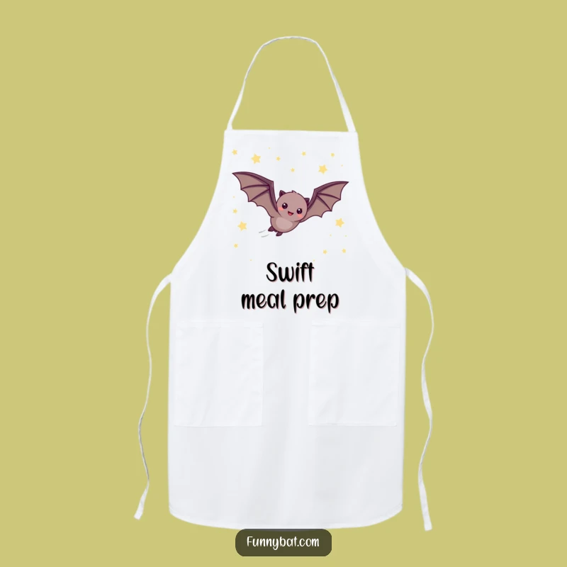 Funny Bat Starry Sky Apron - Fast Kitchen Fun