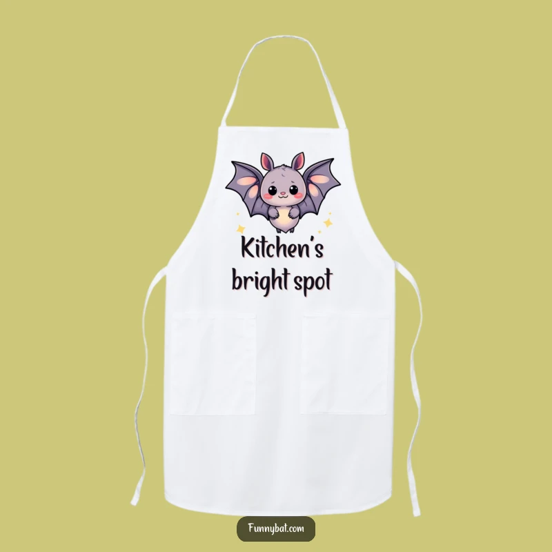 Funny Glowing Bat Apron - Sparkle in the Kitchen