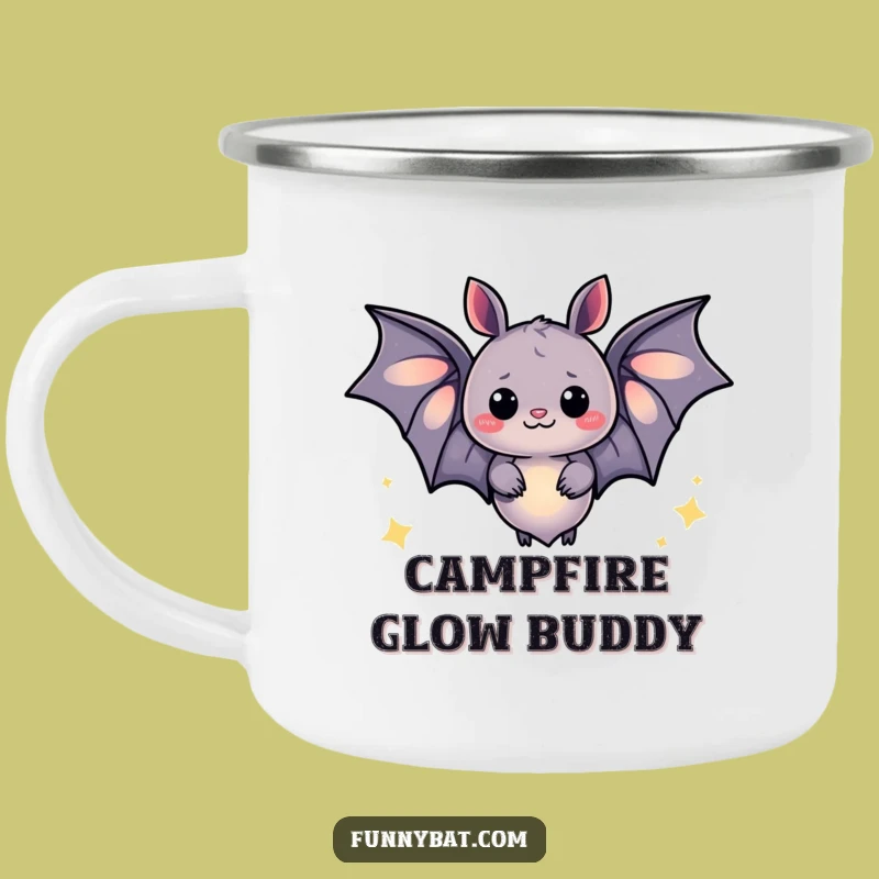 Funny Glowing Bat Camping Mug - Magical Campfire Drinkware