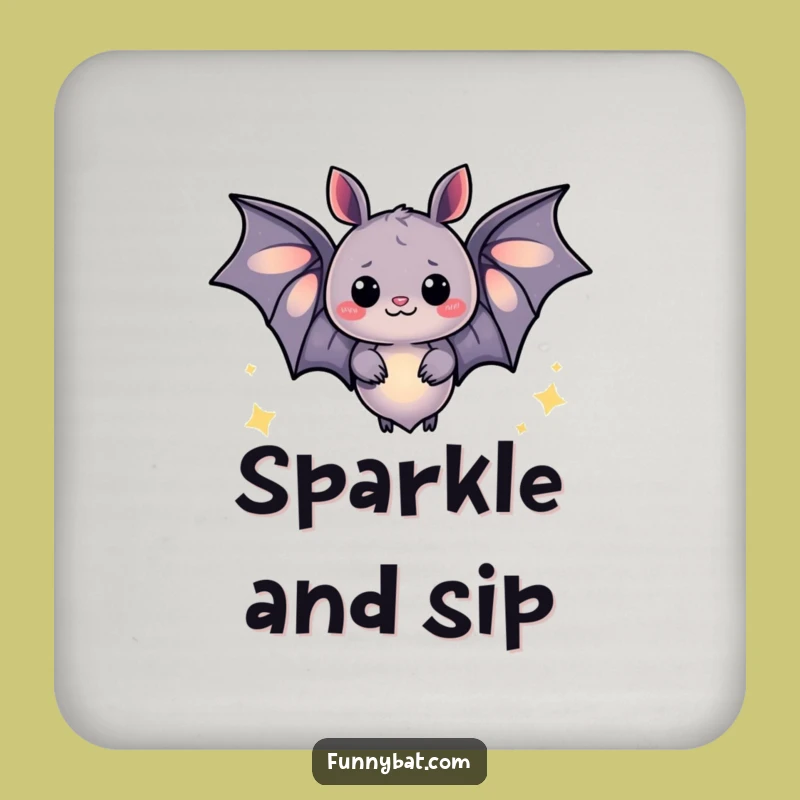 Funny Glowing Bat Coaster - Protect Surfaces with Magic