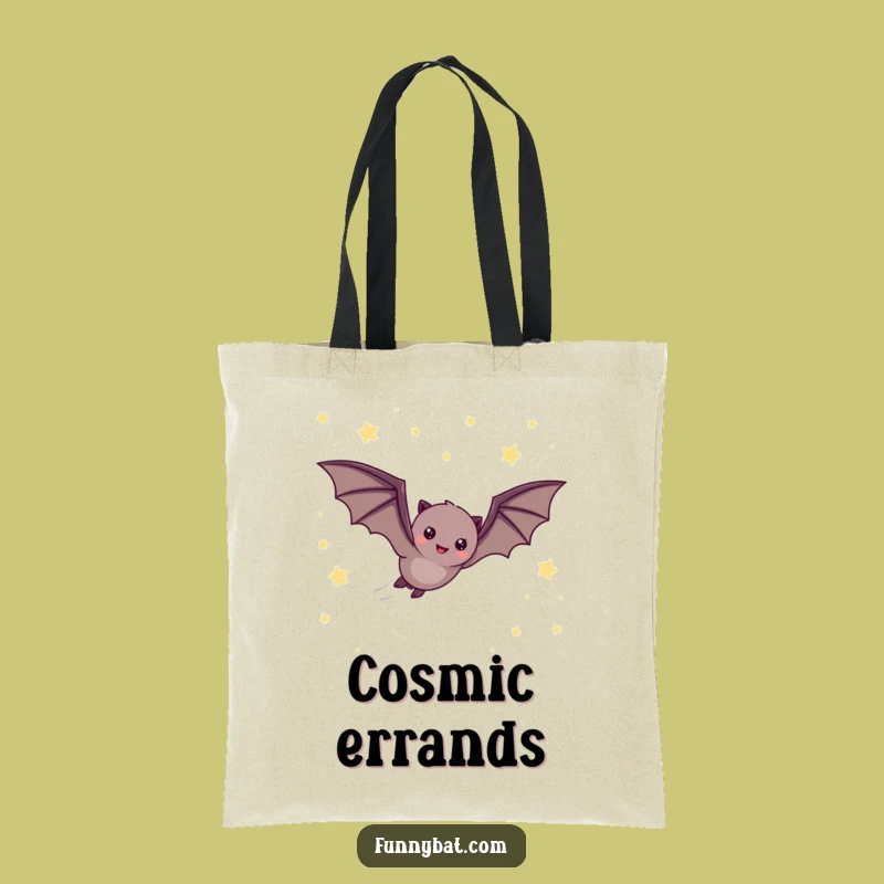 Funny Bat Starry Sky Tote Bag - Adventure Carry-All